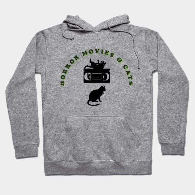 Horror Movies & Cats Hoodie by The Horror Cat Dad